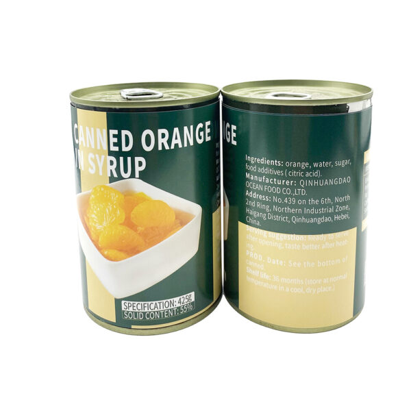 High Energy Canned Mandarin Fruit