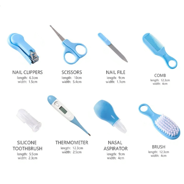 Newborn Kids Nail Hair Care Grooming Brush Kit