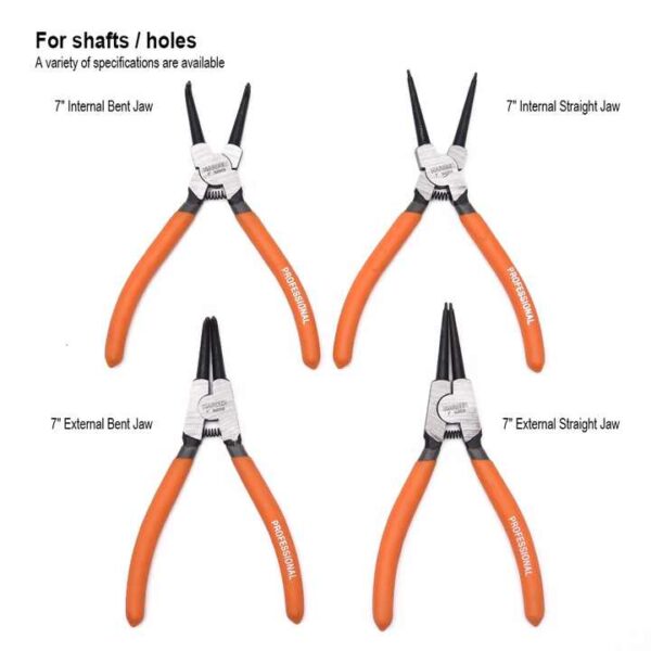 CR-V 4Pcs Circlip Plier Set